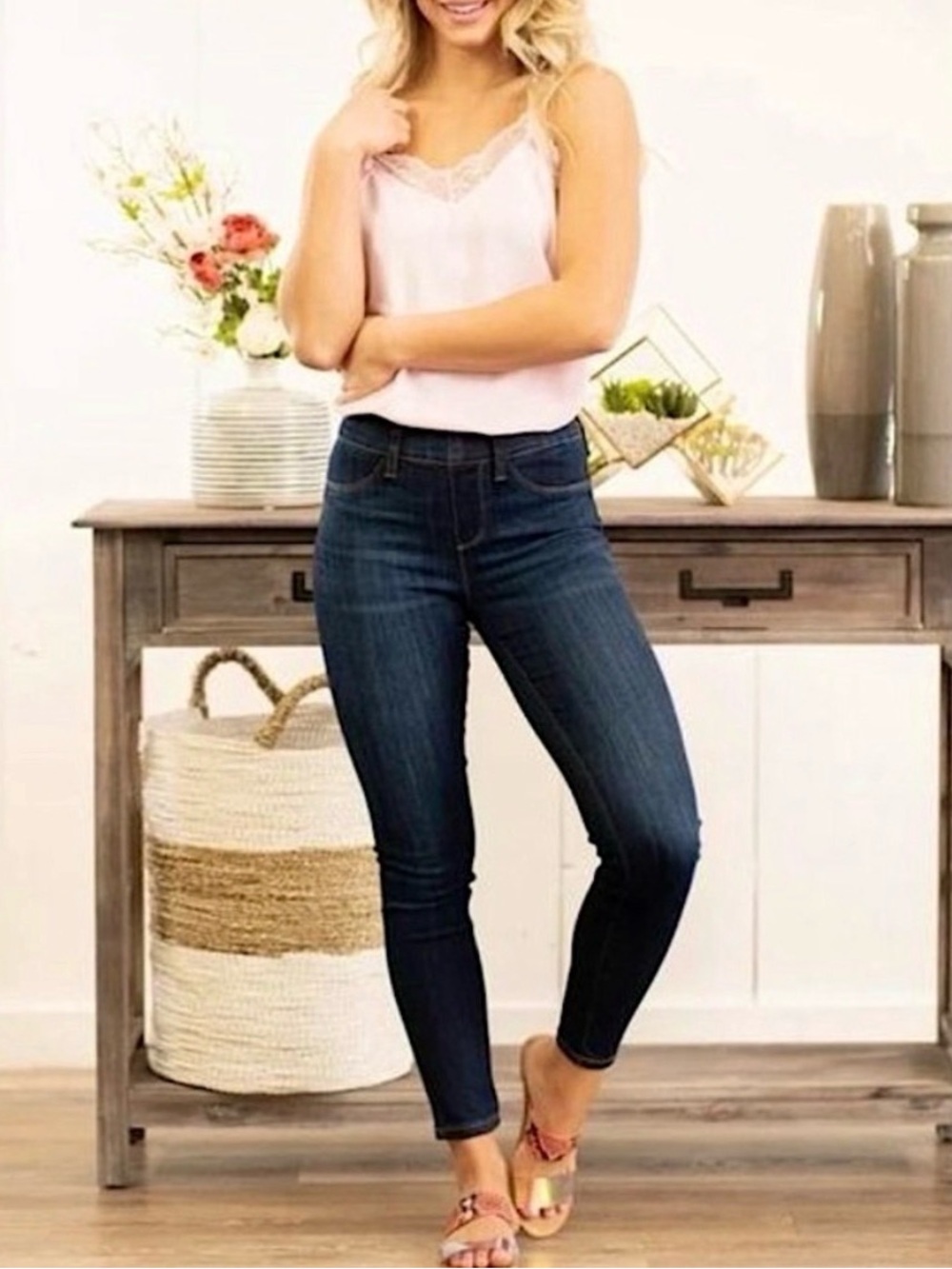 Judy Blue Plus Size Skinny Fit Jeans Jeggings Pull On Elastic Waistband NWOT